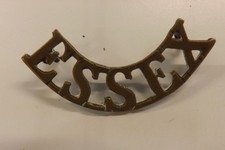 METAL MILITARY SHOULDER TITLE