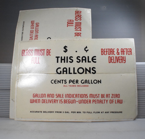 Gulf gasoline meter face plate - meter,