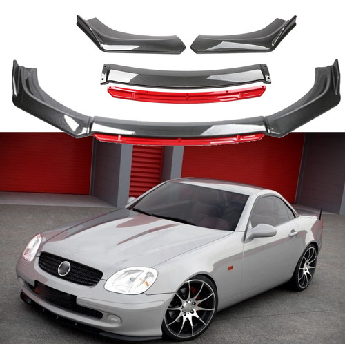 Carbon fiber front bumper lip - front,