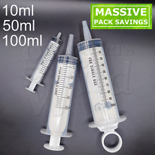 Syringes 10ml/50ml/100ml Plastic syringe Laboratory Garden Hydroponics Craft Lab