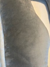 large , barely used  grey suede pregnancy pillow