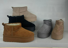 WOMENS LADIES FLAT WARM WINTER