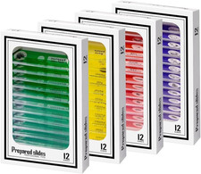 48Pcs Prepared Microscope Slides Specimen Animals Insects Plants Flowers Sample 