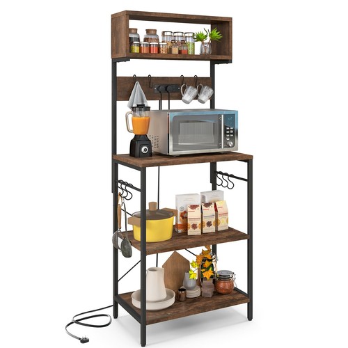 Gymax kitchen bakers rack 153 - bakers,