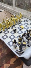 a Russian Gardner Verbilki Porcelain Chess Set.