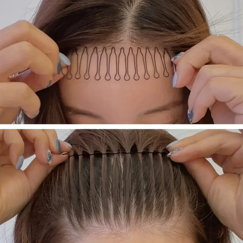 6pcs sleek invisible hair - 6pcs,