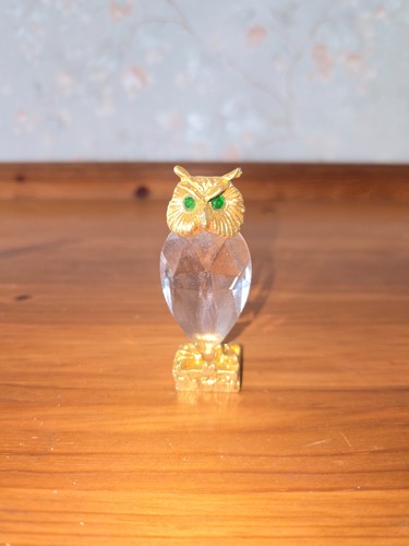 Gold plated real crystal - gold,