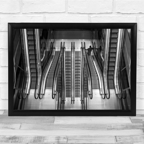 Ups and downs escalators - downs,