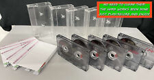 Bundle of 5 x TDK D90/C90 cassette tape and Printed J Card