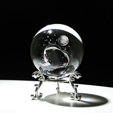 3D Laser Engraved Crystal Ball