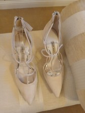Zara Nude Suede Court Shoes