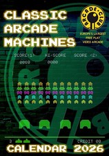 CLASSIC ARCADE MACHINES CALENDAR 2026 - SIZE A3 - PRE-ORDER NOW!