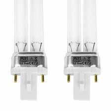 TWIN PACK 9W WATT PLS POND FILTER UV/UVC BULB/LIGHT/TUBE/LAMP ULTRA-VIOLET