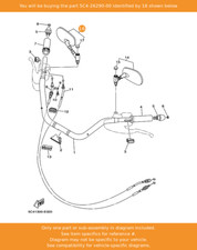 YAMAHA Rear View Mirror Assy