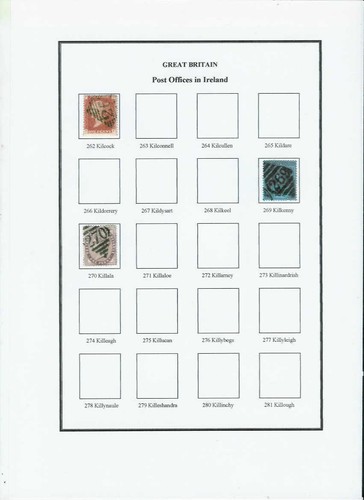Ireland postmarks album - -,