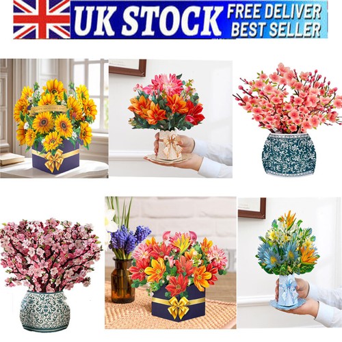 Pop flower greeting - up,
