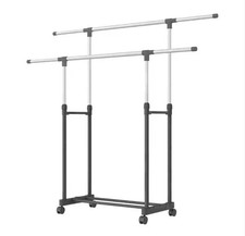 Adjustable Clothes Rail Double
