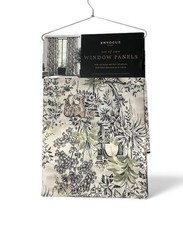 Envogue Safari Tiger Bird Curtains 37x84 Window Panels Drape Jungle Anatara