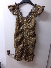 ZARA Short Dress 52 % Linen Size M BNWOTS