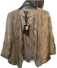 Per Una Speziale Limited Edition Relaxed Beaded Evening Jacket Size 16. Sequins.