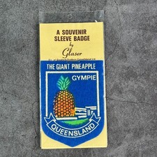 NIP Vintage Giant Pineapple GYMPIE Queensland Australia Embroidered Patch Badge