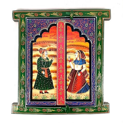 Handcrafted wooden jharokha - handcrafted,
