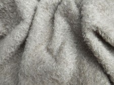Steiff-Schulte Mohair Fabric Light Grey Felted 7mm Pile BS35