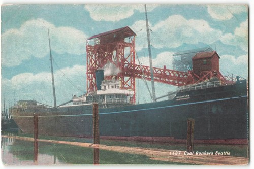 Postcard coal bunkers seattle - postcard,