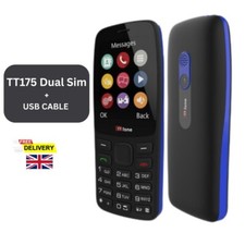 TTfone TT175 Basic 2.4inch Dual Sim Simple Feature Mobile Phone with Camera Elde