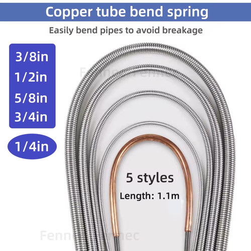 Copper pipe bending spring - copper,