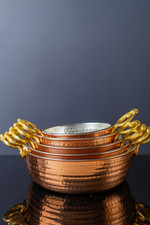 Solid Copper Pan set, Large