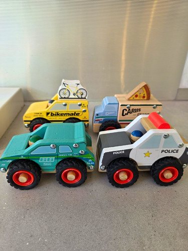 Little town wooden toy - little,