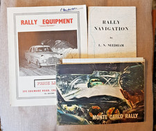 Motor Rally ephemera - Navigation, Equipment Catalogue, Monte Carlo book. G/ VG