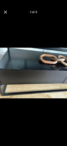 Dwell unit black wood - tv, with