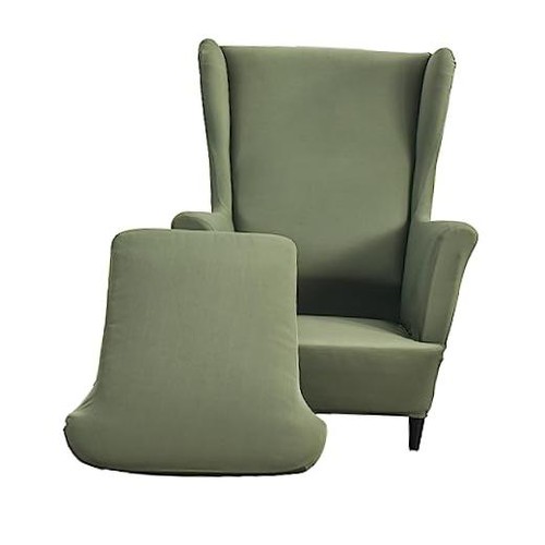 Wingback chair covers green - wingback,