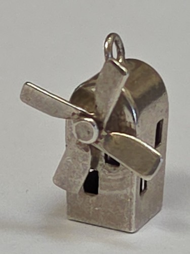 Sterling silver windmill - silver, ~