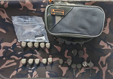 In Line Leads and Bag  22 Various Weights Used CARP FISHING SET UP