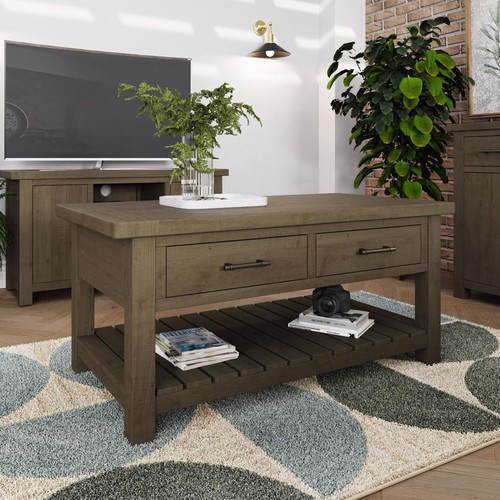 Reclaimed pine coffee table - coffee,