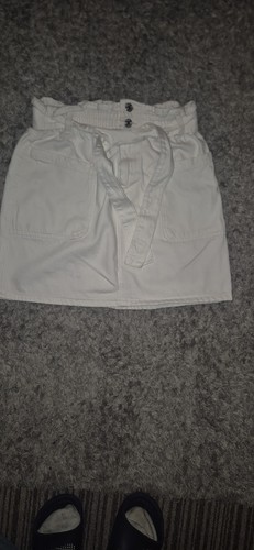White denim skirt - skirt, 10