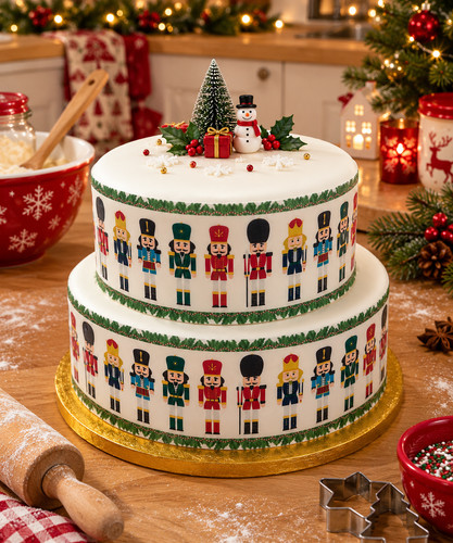 Cake border christmas - cake,