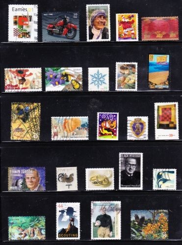 Used self adhesive - s, stamps