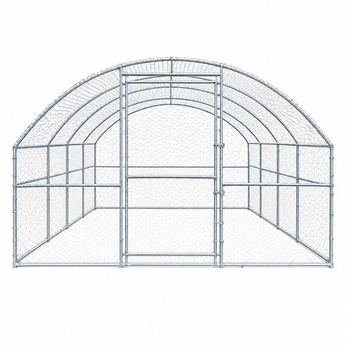 Walk chicken run galvanised - walk-in,