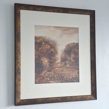 Original Mixed Media Painting Janet Rogers Gold Leaf Rural Contemporary Art 2