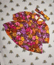 Next Baby Girl Dress with a matching headband, Size up to 3 Months,vgc