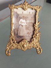 VINTAGE Ornate Brass 13 x 9 cmsx Photo Frame  French Rococco.Pic Included. 