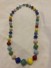 Art Deco Harlequin Glass Bead