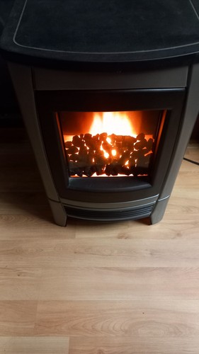 Electric fire with coal - electric,