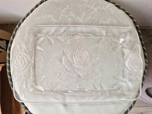 Vintage glass serving - vintage,
