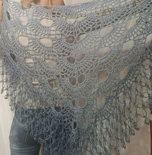 Handmade gray crochet virus - gray,