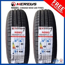 2X New 155 65 14 NEREUS NS601 75T 155/65R14 1556514 *B WET GRIP* (2 TYRES)